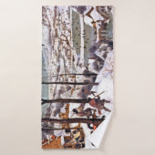 ピーター・ブルーゲル長老の雪の中のハンター バスタオル (バスタオル)