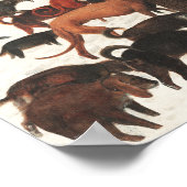 ピーター・ブルーゲル・エルダー・ハンターズイン・ザ・スノー1565アート ポスター (角)