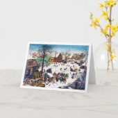 ピーター·ブルーゲル·ベツレヘムの国勢調査 カード (黄色い花)