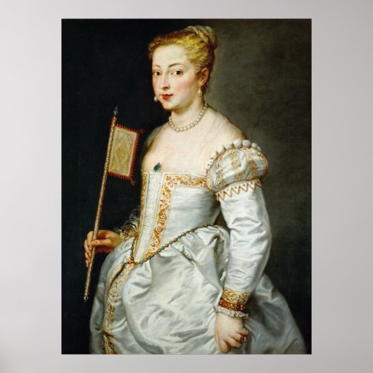 ピーター・ポール・ルーベンスポートレート・オブ・ア・レディ ポスター (正面)