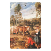 ピーター・ポール・ルーベンス牛の牛が住む土地の熟女 ミニクリップボード (裏面)