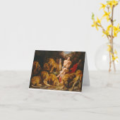 ピーター·ポール·ルーベンス-ダニエル·イン·ザ·ライオンズ·デン カード (黄色い花)