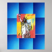 ピーター・マックススタイルオリジナルはアクリル絵画の ポスター (正面)