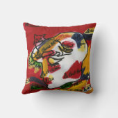 「ピーター・マックス・アート・スタイル」抽象芸術枕 クッション (裏面)