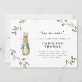 ピーター・ラビットかわいい赤ちゃんシャワー 招待状 (正面)