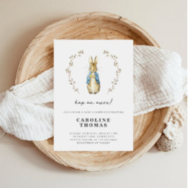 ピーター・ラビットかわいい赤ちゃんシャワー 招待状