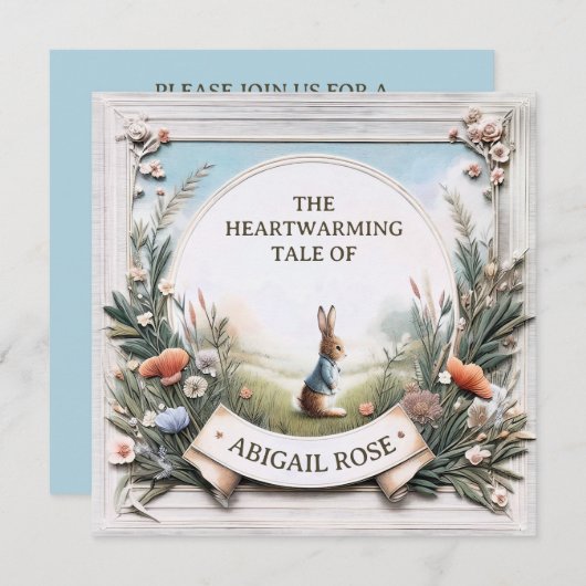 ピーター・ラビットがガーデンにいる 招待状 (正面/裏面)