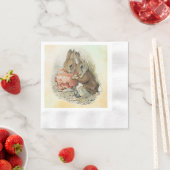 ピーター・ラビットとベニアミン・バニー 縁ありカクテルナプキン (インサイチュ)