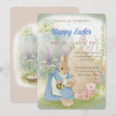 ピーター・ラビットと一緒にイースターへ 招待状 (正面/裏面)