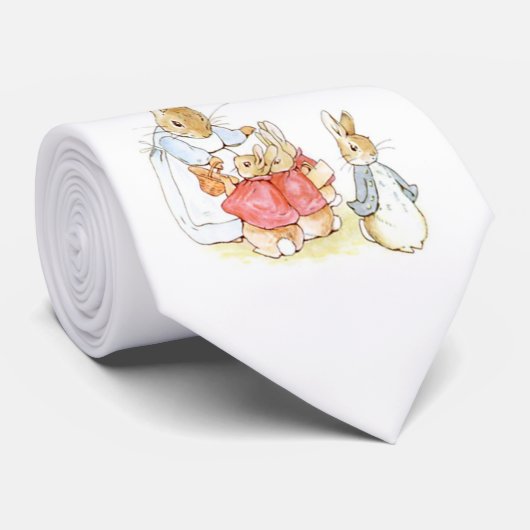 ピーター・ラビットと彼の姉妹（ベアトリックス・ポッター著） ネクタイ (ロール)