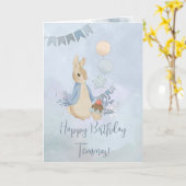 ピーター・ラビットのカード カード (黄色い花)