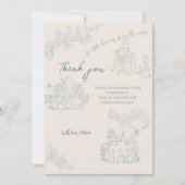 ピーター・ラビットのママ赤ちゃんシャワーありがとう サンキューカード (正面)