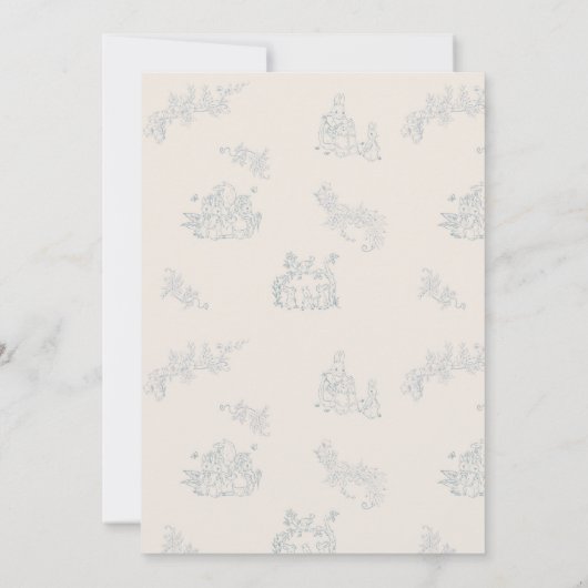 ピーター・ラビットのママ赤ちゃんシャワーありがとう サンキューカード (裏面)