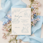 ピーター・ラビットのママ赤ちゃんシャワーありがとう サンキューカード