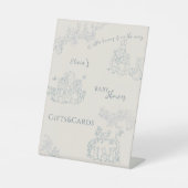 ピーター・ラビットのママ赤ちゃんシャワーギフト&カード 台座サイン (正面)