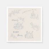 ピーター・ラビットのママ・ベビーシャワー スタンダードカクテルナプキン (正面)