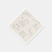 ピーター・ラビットのママ・ベビーシャワー スタンダードカクテルナプキン (角)