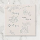 ピーター・ラビットのママ・ベビーシャワー フェイバータグ (正面)