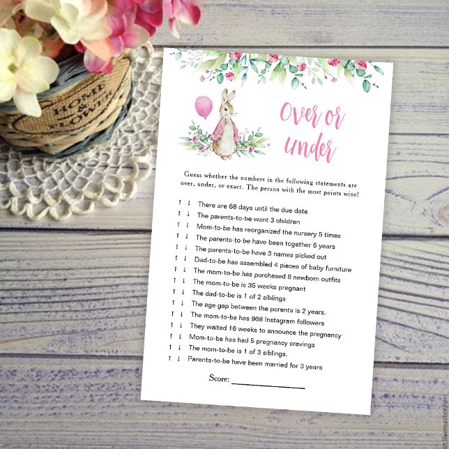 ピーター・ラビットの上または下のベビー・ゲーム (クリエイターアップロード済み)