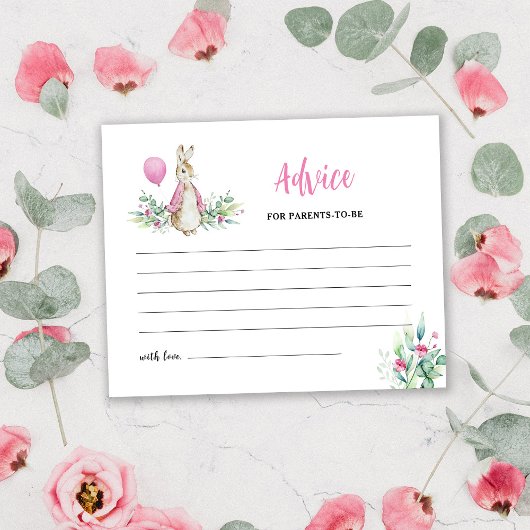 ピーター・ラビットの両親のアドバイスカード