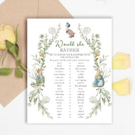 ピーター・ラビットの赤ん坊のシャワーの方が彼女に適している