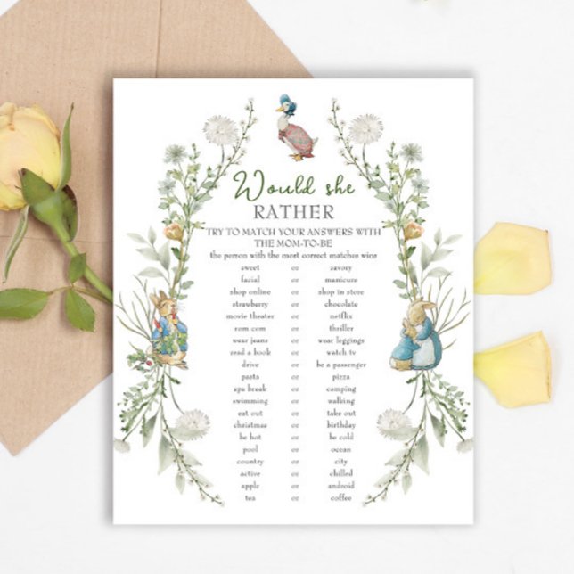 ピーター・ラビットの赤ん坊のシャワーの方が彼女に適している (クリエイターアップロード済み)