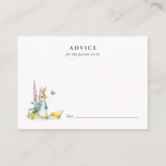 ピーター・ラビットアドバイス アドバイスカード (正面)