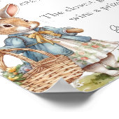 ピーター・ラビットガール赤ちゃんシャワーいくつキャンディ ポスター (角)