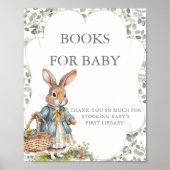 ピーター・ラビットガール赤ちゃんシャワー本ベビー ポスター (正面)