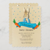 ピーター・ラビットキャロッツとスターズボーイベビーシャワー 招待状 (正面/裏面)