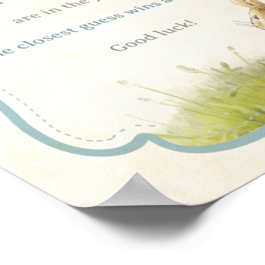 ピーター・ラビットキャンディーズ赤ちゃんシャワーのゲーム ポスター (角)