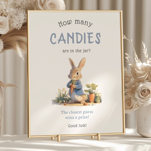 ピーター・ラビットキャンディーズ赤ちゃんシャワーのゲーム ポスター