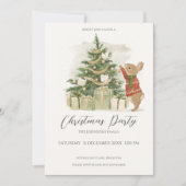 ピーター・ラビットクリスマスツリー 招待状 (正面)