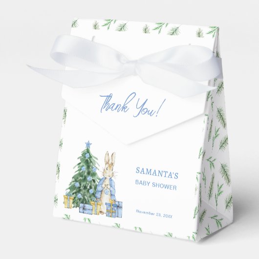 ピーター・ラビットクリスマスベビーシャワーありがとう フェイバーボックス (正面サイド)
