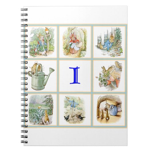 ピーター・ラビットパーソナライズされたはHという文字でイメージする ノートブック (正面)