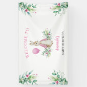 ピーター・ラビットベイビーシャワー歓迎の背景 横断幕 (縦)