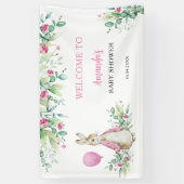 ピーター・ラビットベイビーシャワー歓迎の背景 横断幕 (縦)