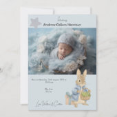 ピーター・ラビット写真誕生のお知らせ (正面)