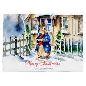 ピーター・ラビット冬のクリスマステンプレート ラージペーパーバッグ (裏面)