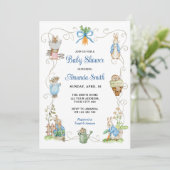 ピーター・ラビット友だち赤ちゃんシャワー 招待状 (スタンド正面)