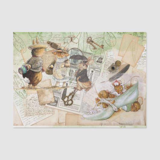 ピーター・ラビット合成ティッシュペーパー 薄葉紙 (正面)