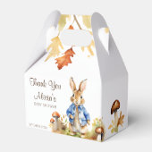 ピーター・ラビット秋をテーマにした赤ちゃんシャワーテンプレート フェイバーボックス (正面サイド)