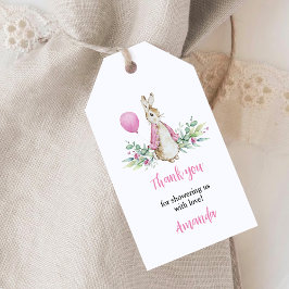 ピーター・ラビット赤ちゃんシャワーありがとう ギフトタグ