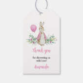 ピーター・ラビット赤ちゃんシャワーありがとう ギフトタグ (正面)