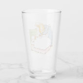 ピーター・ラビット食べ物を与えがベッドで タンブラーグラス (裏面)