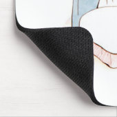 ピーター・ラビット食べ物を与えがベッドで マウスパッド (コーナー)