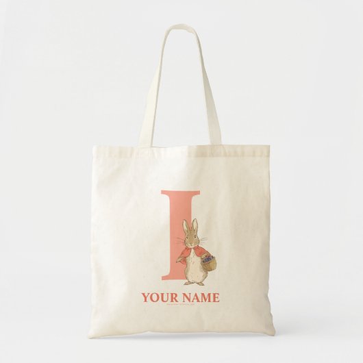 ピーター・ラビット | カスタムの酔っ払い – Letter I Tote Bag トートバッグ (正面)