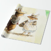 ピーター・ラビット（カップル）ティッシュペーパー ラッピングペーパー (アンロールド)