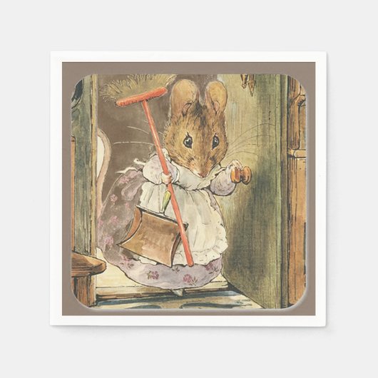 ピーター・ラビット・ナプキンス スタンダードカクテルナプキン (正面)