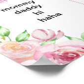 ピーター・ラビット |ピンクの最初の誕生日マイルストーン ポスター (角)